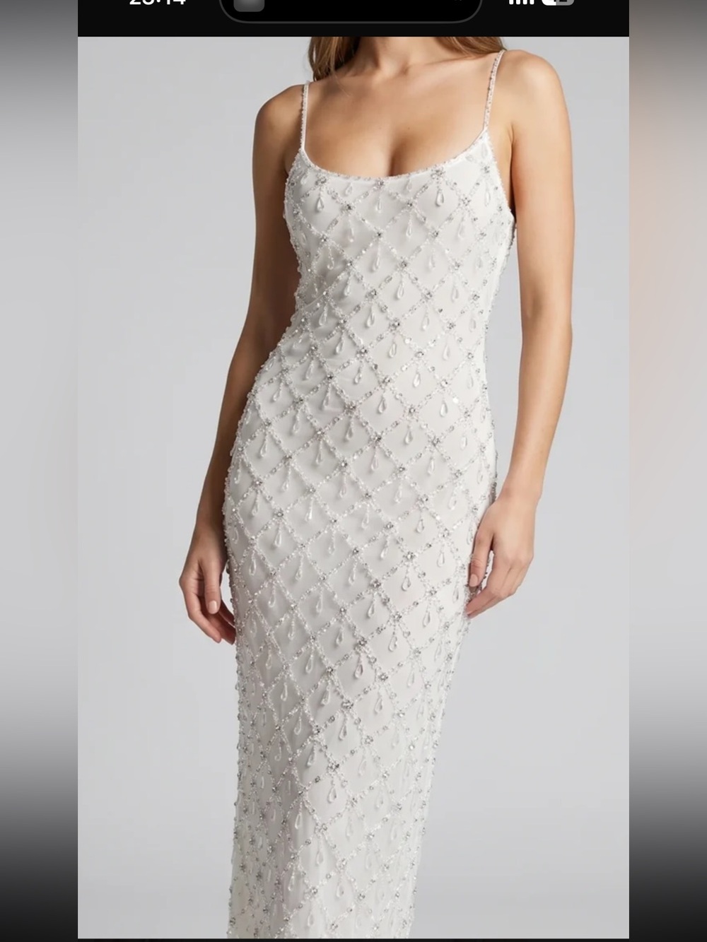 Oceanus - Hand Beaded maxi Dress